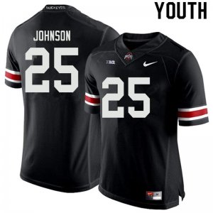NCAA Ohio State Buckeyes Youth #25 Xavier Johnson Black Nike Football College Jersey PBF1145DX